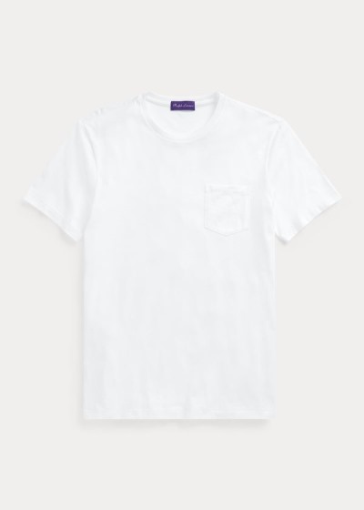 Playeras Ralph Lauren Hombre Blancos - Relaxed Fit Pocket - SVLCM4679